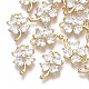 Brass Micro Pave Cubic Zirconia Charms X-KK-S354-087-NF-1