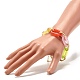 Bracelet chaîne câble acrylique bicolore pour adolescente femme BJEW-JB07181-5