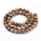 Chapelets de perles en jaspe avec images naturelles G-S259-27-12mm-2