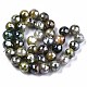 Chapelets de perles d'agate naturelle G-N326-76-3
