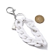 Acrylic Curb Chain Keychain KEYC-JKC00632-02-2
