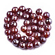 Electroplate Natural Agate Beads Strands G-T131-55-08-2