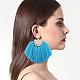 Thread Tassel Earrings EJEW-K046-02D-7