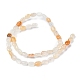 Chapelets de perles en jade topaze naturelle G-Z006-A13-3