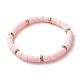 Natural Lava Rock Stretch Bracelets Set for Girl Women BJEW-JB06868-2