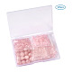 Perline di quarzo rosa con pietre preziose rotonde naturali pandahall G-TA0001-09-4