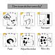 50 Uds 50 estilos juegos de pegatinas para mascotas con tema de halloween STIC-P003-03-4