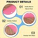 OLYCRAFT 12pcs Resin Wooden Earring Pendants Flat Round Vintage Resin Wood Statement Jewelry Findings for Necklace and Earring Making - Mixed Color RESI-OL0001-03-4