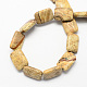 Rectangle Shaped Gemstone Natural Picture Jasper Beads Strands G-S112-14-2
