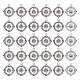 サニークルーチベットスタイルの亜鉛合金ペンダント  鉛フリー＆カドミウムフリー  コンパス  アンティークシルバー  29.5x25x2.5mm  穴：2.5mm TIBEP-SC0002-34-1