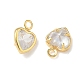 Латунные микро проложить кубического циркония подвески KK-Z136-18G-01-2