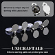 UNICRAFTALE 60pcs Clip-on Earring Findings DIY Earring Clip 304 Stainless Steel Clip-on Earring Converter Flat Round Tray Non-Pierced Earrings with Silicone Earring Pads for DIY Earring Making STAS-UN0040-60-6