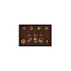 Деревянный поднос для рюмок AJEW-WH0423-008-8