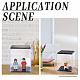 FINGERINSPIRE 2 Pcs Acrylic Stackable Model Display Case Minifigures Building Block Display Case with Black Base 3x3x4 inch Dustproof Showcase Assemble Cube Display Box for Minifigures Figure AJEW-WH0014-07B-6