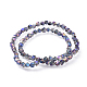 Electroplate Glass Beads Strands EGLA-L017-FR-A03-3