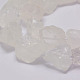 Cuentas de cristal de cuarzo natural en bruto crudo G-F403-11-3