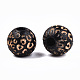 Painted Natural Wood Beads WOOD-T021-53A-M-3