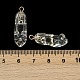 Подвески из прозрачной смолы со стразами RESI-Q021-01C-3