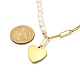 Ожерелье с подвеской в виде сердца для девушек и женщин NJEW-JN03681-5