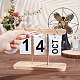 Calendario da tavolo perpetuo a fogli mobili in legno DJEW-WH0039-83A-3