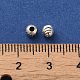 925 Sterling Silver Corrugated Round Spacer Beads STER-K178-02A-S-3