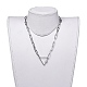 304 Stainless Steel Paperclip Chain/Cable Chain Necklaces NJEW-JN02702-01-4