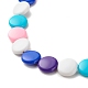 Flache runde Perlenkette aus Acryl für Frauen NJEW-JN03795-4