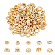 BENECREAT 100Pcs 10 Style Real 14K Gold Plated Beads FIND-BC0003-82-1