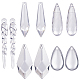 SUNNYCLUE 50Pcs Crystal Ornaments Acrylic Ornaments Hanging Crystal Christmas Tree Ornaments Icicles Acrylic Hanging Christmas Snowflake Ornaments for Christmas Tree Decorations Winter Party Supplies TACR-SC0001-21-1