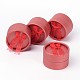 バレンタインデーパッケージ丸いリングボックスを提示  暗赤色  直径約54mm  高差35mm X-BC022-3