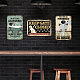 Globleland винтажная металлическая такса мыло для ванны оловянная вывеска для ванной забавная художественная табличка плакат ретро металлические настенные декоративные оловянные вывески 8 × 12 дюйма для дома AJEW-WH0189-083-5