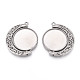 Вращающиеся подвески-кабошоны из не тускнеющей нержавеющей стали марки 304 STAS-N114-01P-1