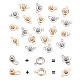 PandaHall 20 Sets 2 Colors Snap Button Clasps Closure Fastener Clasp Ball & Socket Snap for Necklace Bracelet DIY Craft