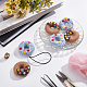 BENECREAT 8Pcs 2 Colors Felt Needle Felting Doughnut Ornaments AJEW-BC0001-97-5