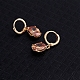 Real 18K Gold Plated Hot Trends Oval Brass Rhinestone Dangle Hoop Earrings EJEW-EE0001-122B-2