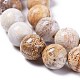 Fossiles naturelle perles de corail brins X-G-D135-8mm-01-3