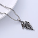 Ожерелья с подвеской в виде головы волка из нержавеющей стали 304 в виде викингов-пиратов LU3872-2