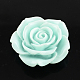 Rosa abalorios de resina de flores para los niños collar de chicle RESI-R110-11-1