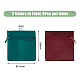 Dicosmetic 12 Uds 2 colores bolsas de terciopelo para almacenamiento de joyas con cremallera ABAG-DC0001-01-2
