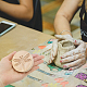 Chgcraft tampon d'argile en bois motif libellule pour bricolage création outil en argile outil de poterie en argile WOOD-WH0030-29B-3