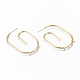 Brass Stud Earring Findings KK-S356-141G-NF-2