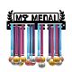 CREATCABIN Acrylic Medal Holder My Medals Holder Display Hanger Rack Frame Stand Wall Mount Hanging for Home Badge 2 Lines Athletes Medalist Running Soccer Gymnastics Over 20 Medals AJEW-WH0296-012-1