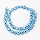 Chapelets de perles vernissées manuelles LAMP-J081-05-10x4mm-3