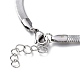 Unisex 304 Stainless Steel Herringbone Chain Bracelets BJEW-O177-01A-P-2