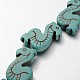 Sea Horse Synthetic Turquoise Beads Strands G-N0133-01-1