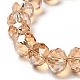 Handmade Imitate Austrian Crystal Faceted Rondelle Glass Beads X-G02YI0Q4-3