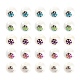 50pcs 5 couleurs de perles de verre opaques de Noël EGLA-FS0001-05-2