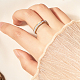 Anattasoul 6 шт. 6 стиль 201 комплект колец на палец из нержавеющей стали с полыми римскими цифрами и стразами RJEW-AN0001-21-4