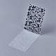 Прозрачный прозрачный пластиковый штамп / печать DIY-WH0110-04B-2