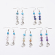 Natural & Synthetic Mixed Stone Dangle Earrings EJEW-JE02642-1